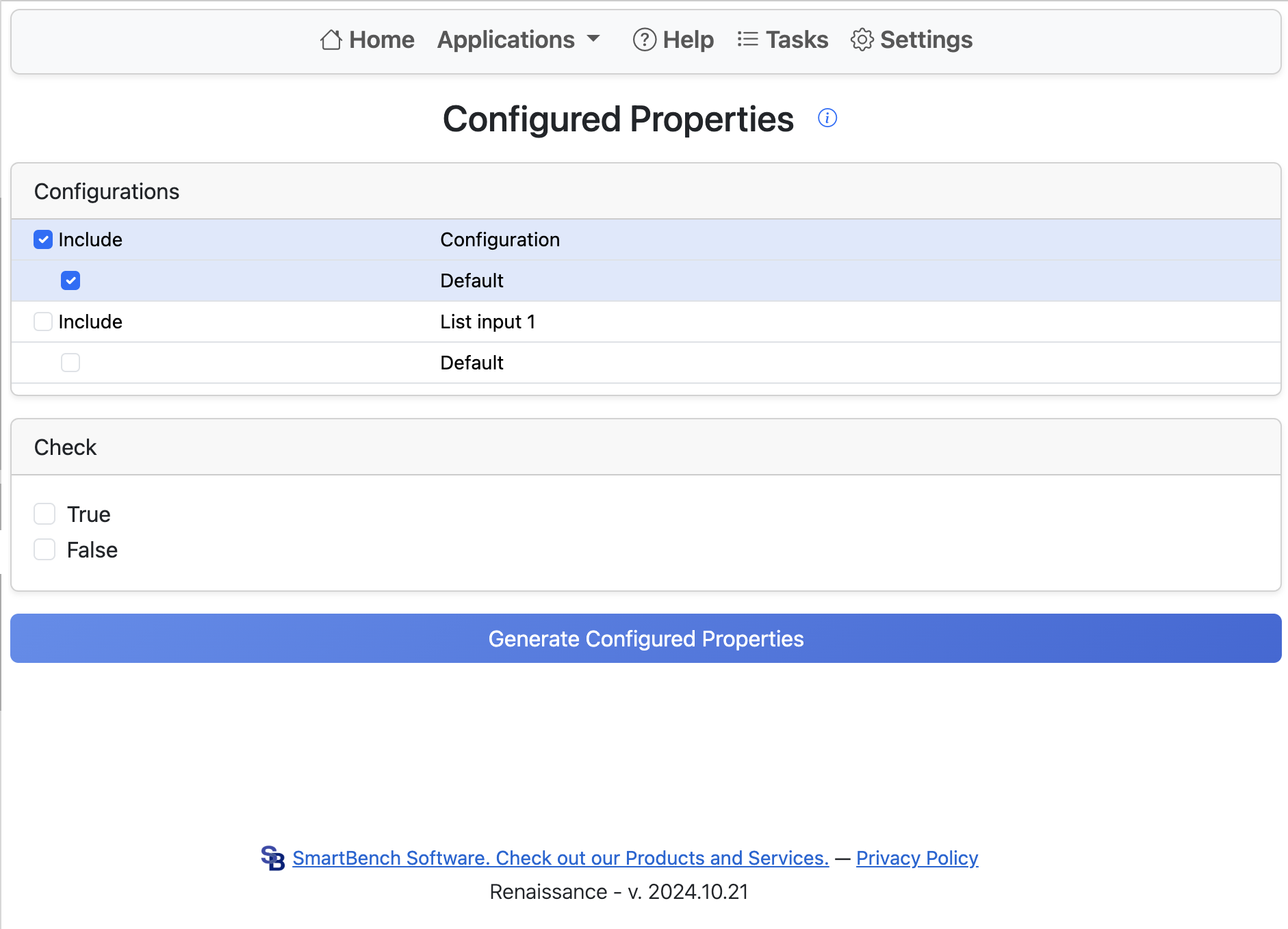 Assembly Configured Properties